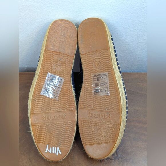 Soludos Llama Espadrille Whimsical Coastal Preppy Animal Print Quirky 6 1/2 - Picture 8 of 8